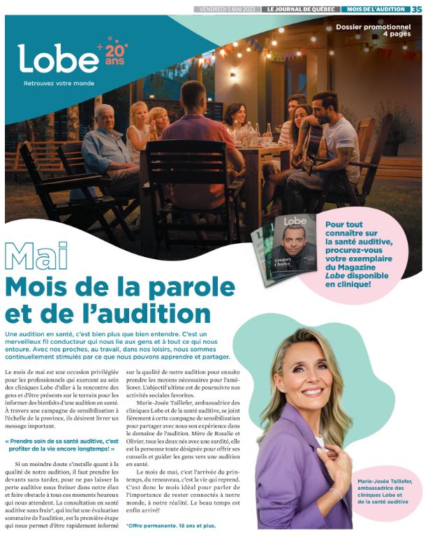 Mois de l'audition | Le Journal de Québec