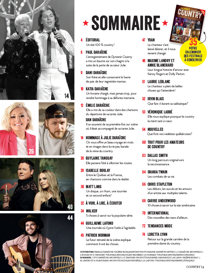 No. 45 | Les Daraîche : édition spéciale Country & album de musique