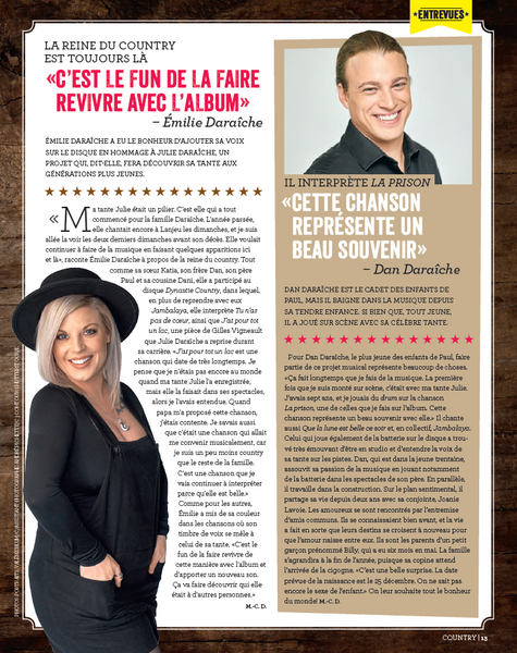 No. 45 | Les Daraîche : édition spéciale Country & album de musique