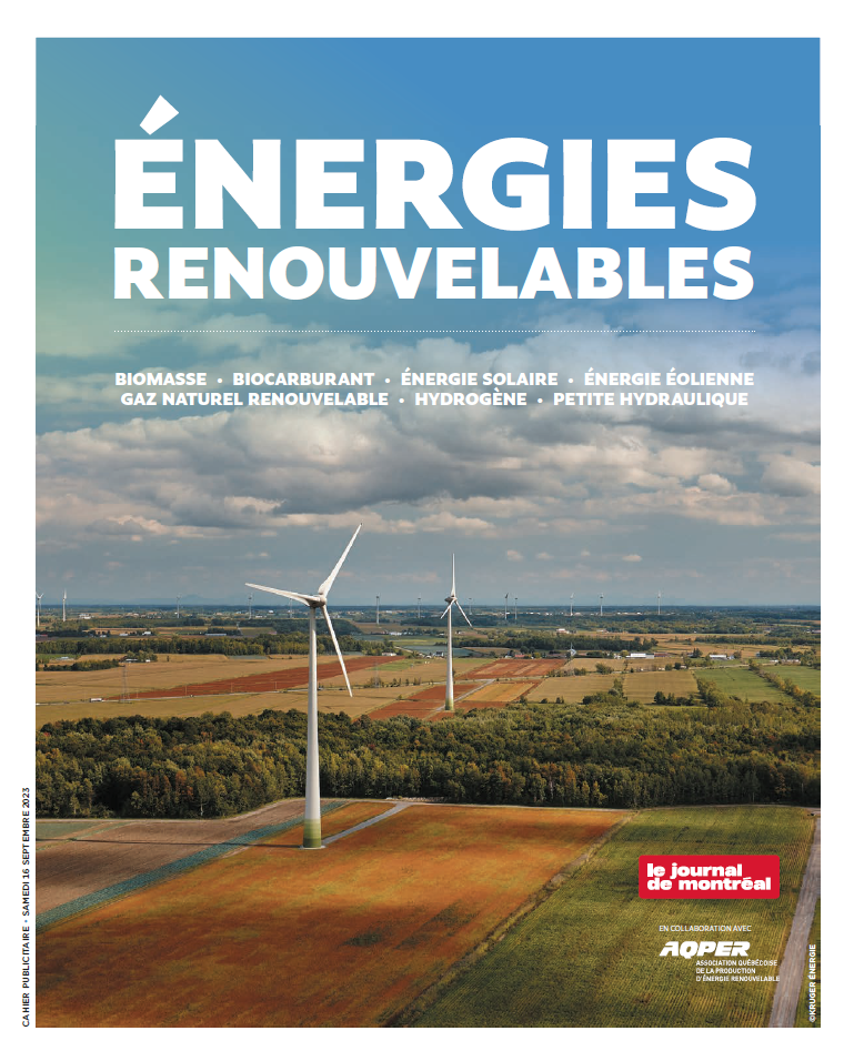 Énergies renouvelables Le Journal de Montréal Je Magazine