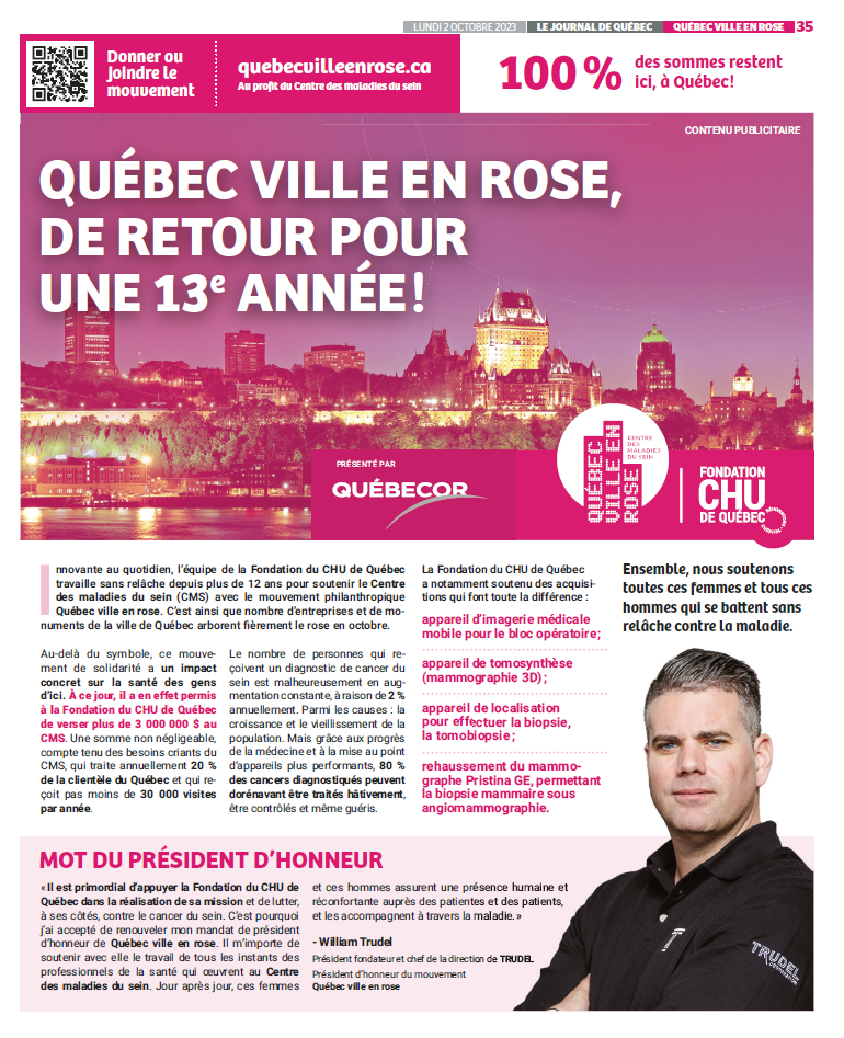 Québec ville en rose | Le Journal de Québec