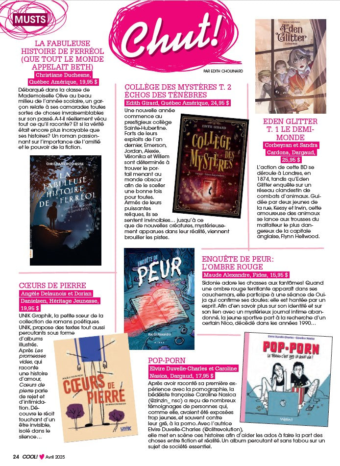 Abonnement au magazine Cool!