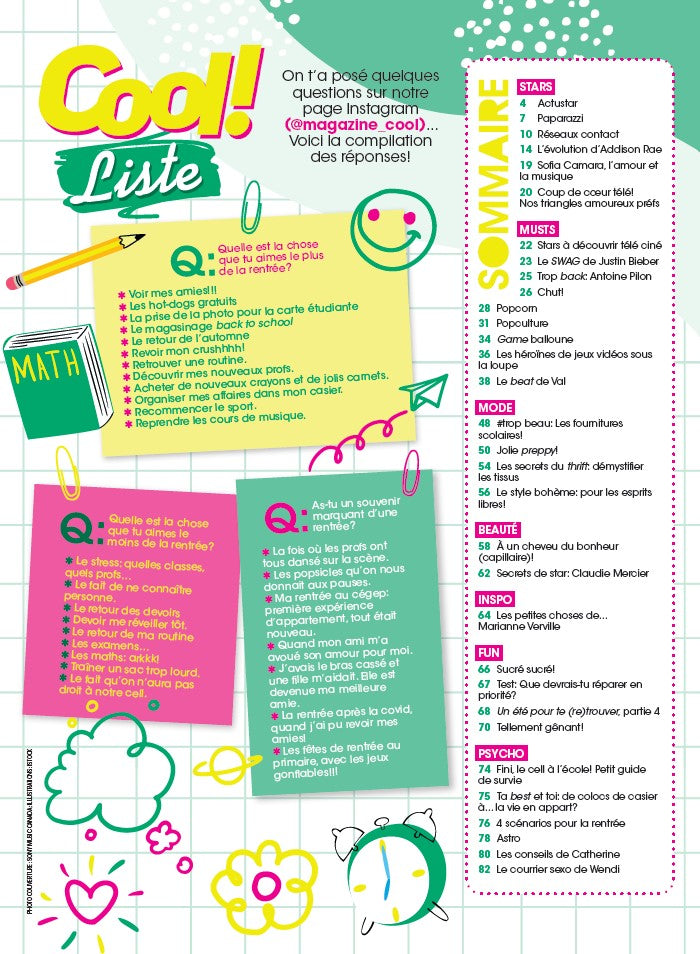Abonnement au magazine Cool!