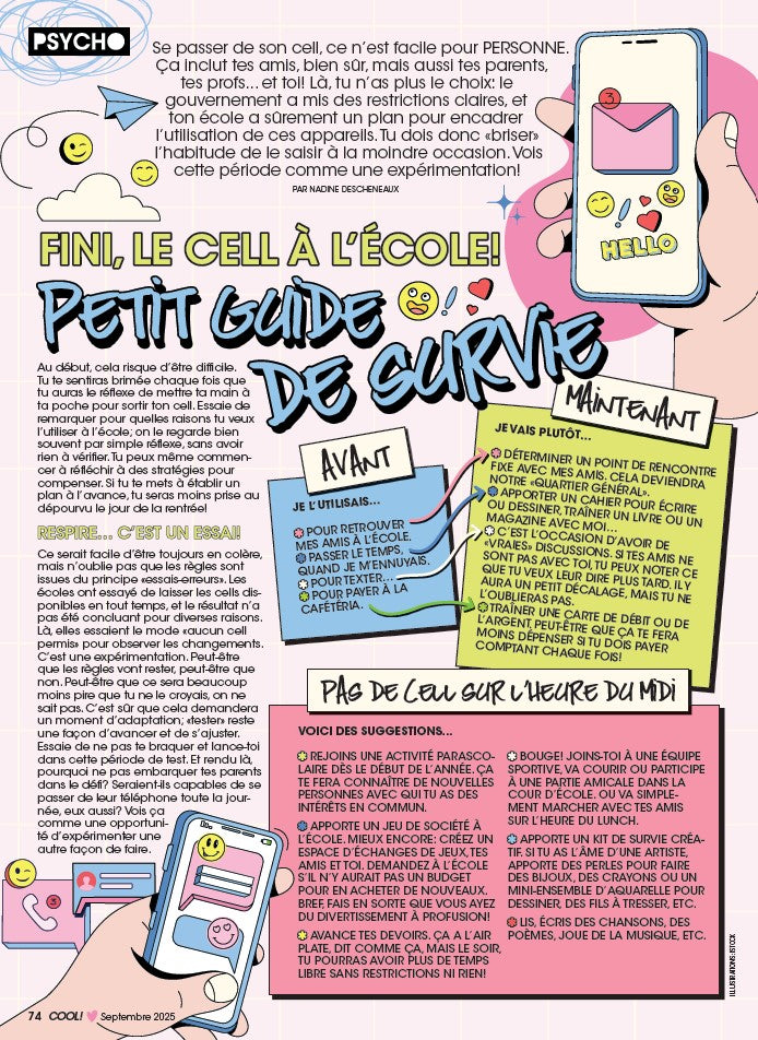 Abonnement au magazine Cool!