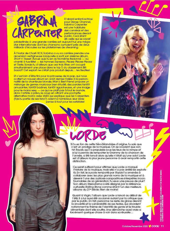 Abonnement au magazine Cool!