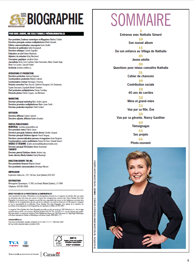 No.51 | Duo Biographie Nathalie Simard et son album: Par les temps qui courent