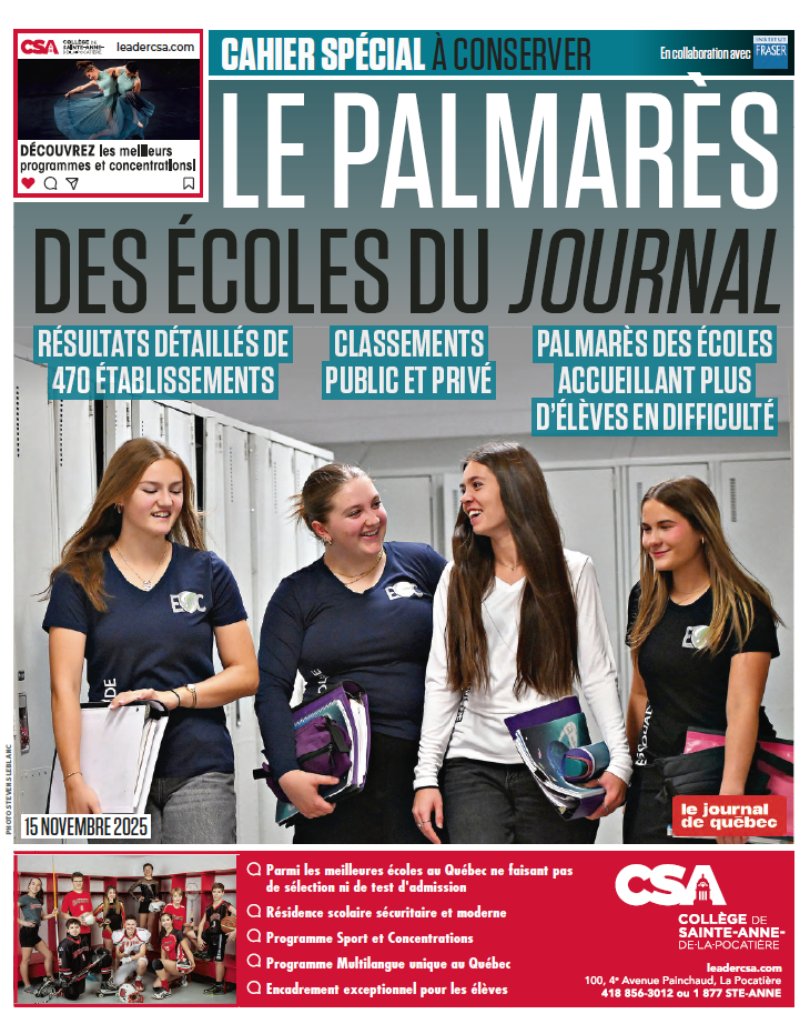 Palmarès des écoles | Le Journal de Québec