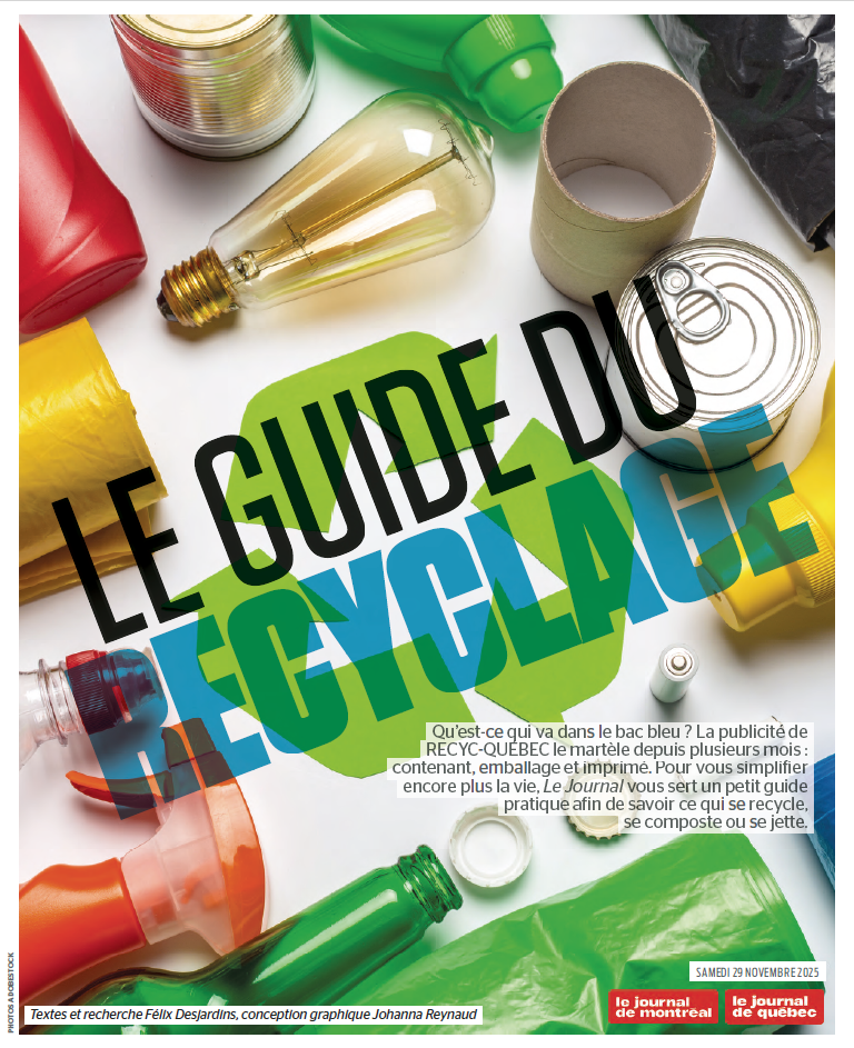 Le guide du recyclage | Le Journal de Québec