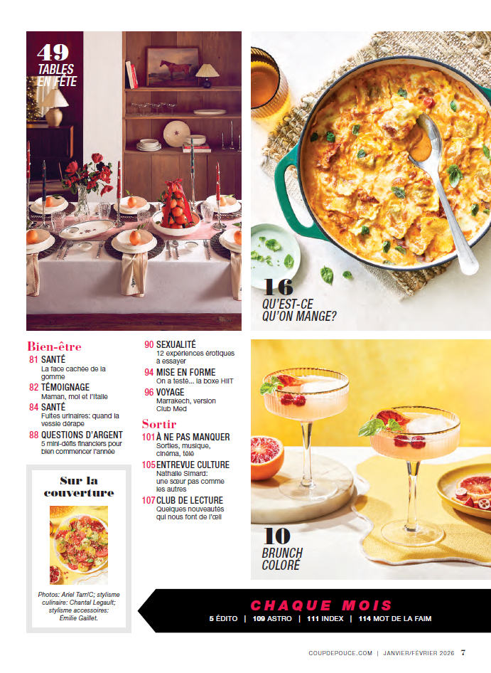 Abonnement au magazine Coup de Pouce