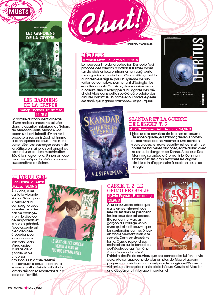 Abonnement au magazine Cool!