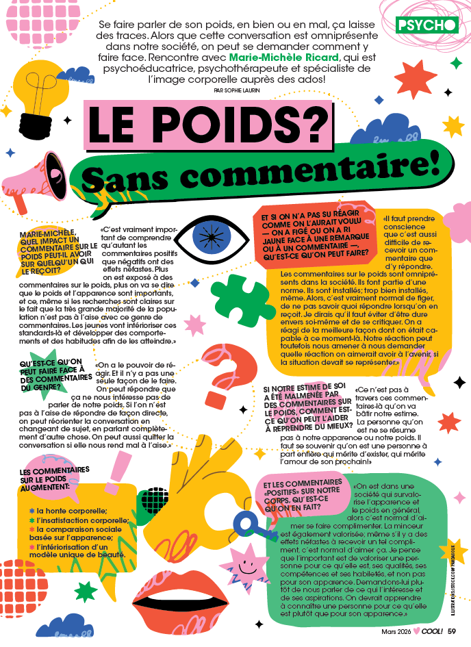 Abonnement au magazine Cool!