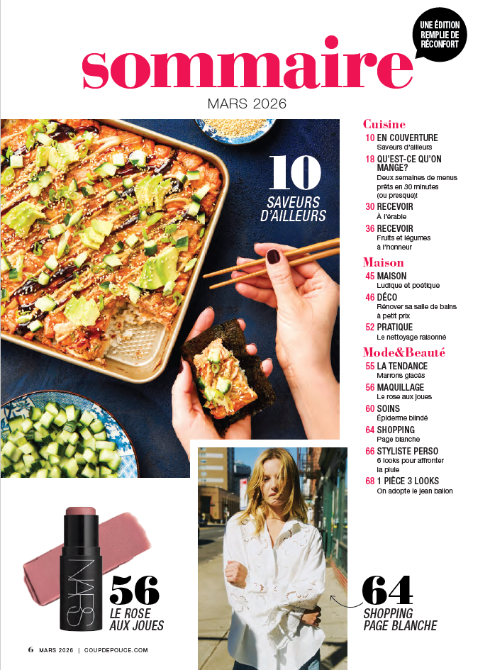 Abonnement au magazine Coup de Pouce