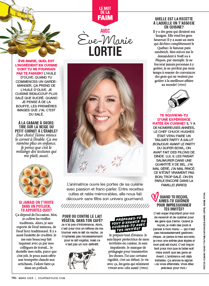 Abonnement au magazine Coup de Pouce