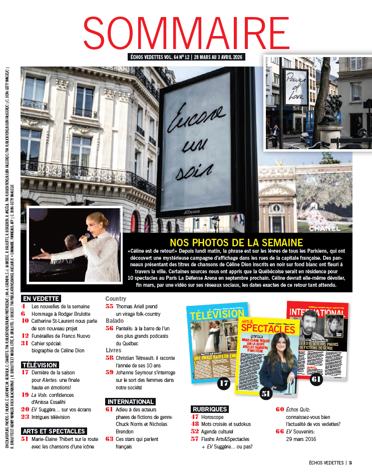 Vol.64 no.12 | 28 mars au 3 avril 2026