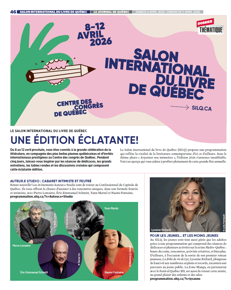 Salon international du Livre de Québec | Le Journal de Québec