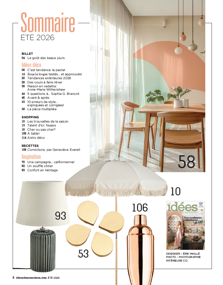 Abonnement au magazine Les Idées de ma Maison