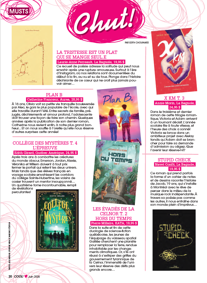 Abonnement au magazine Cool!
