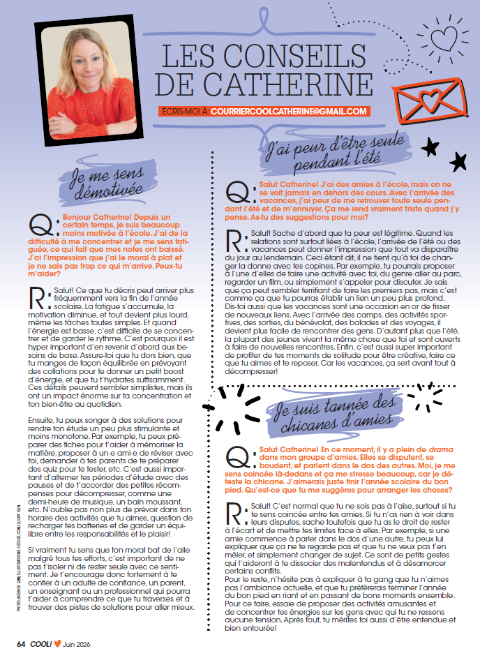 Abonnement au magazine Cool!