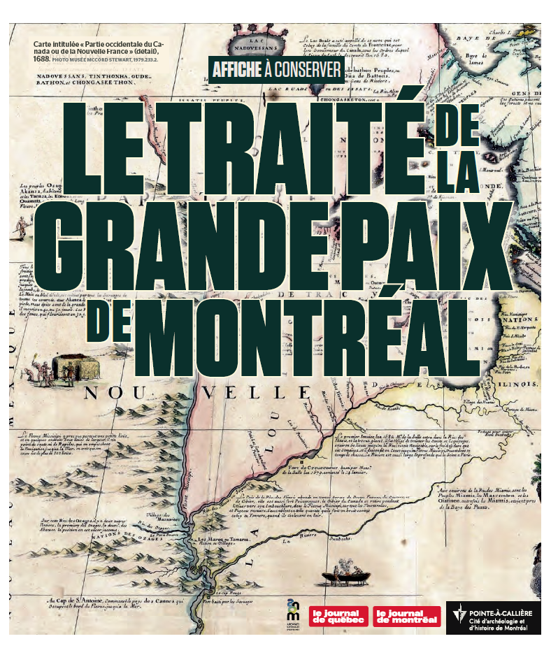 Le traité de la grande paix de Montréal (Affiche) | Le Journal de Québec