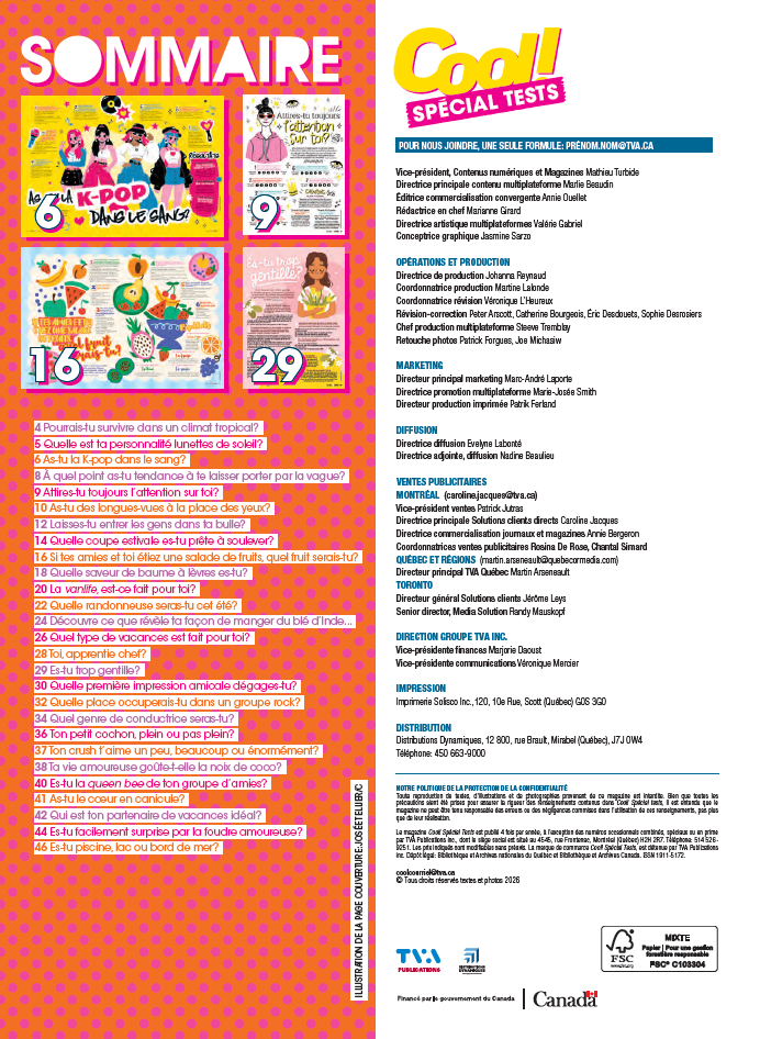 Vol.26 no.03 | Tests et jeux | Été 2026