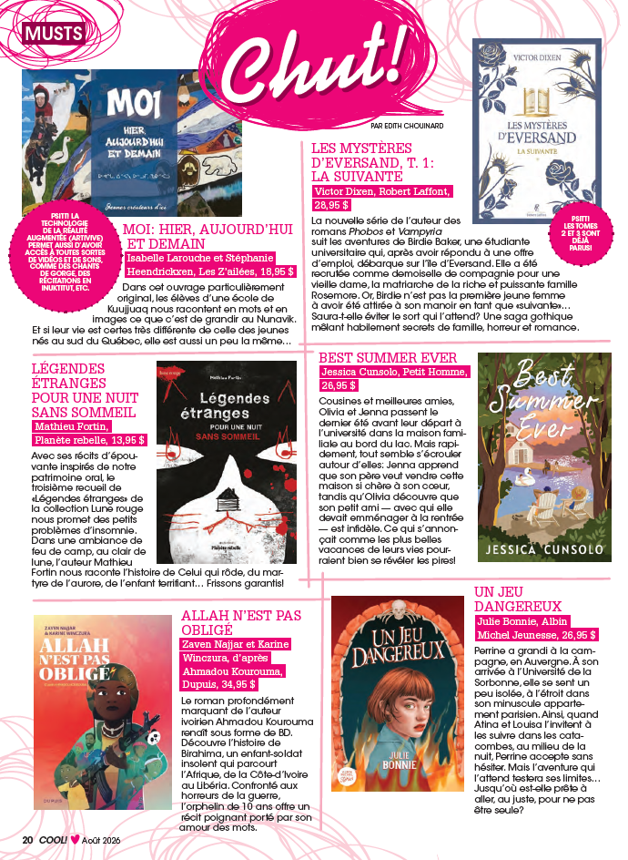 Abonnement au magazine Cool!
