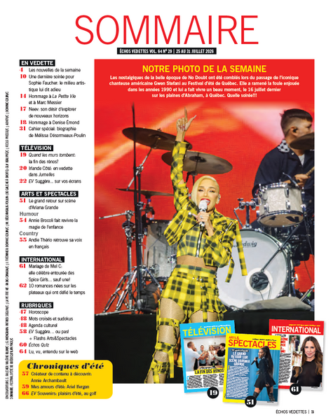 Vol.64 no.29 | 25 au 31 juillet 2026