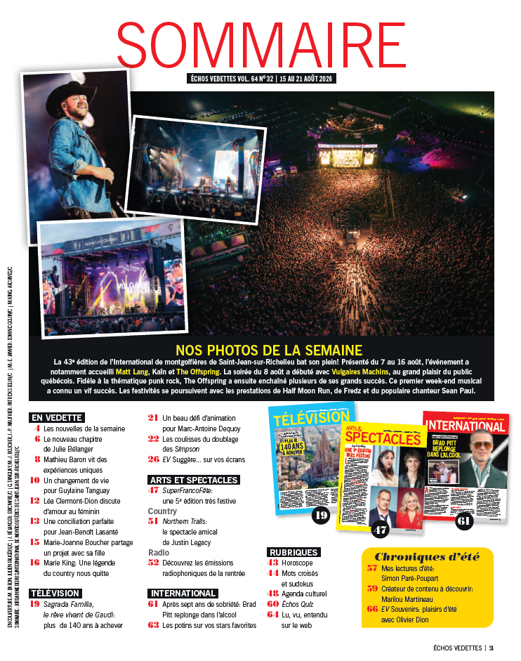 Vol.64 no.32 | 15 au 21 août 2026