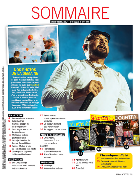 Vol.64 no.33 | 22 au 28 août 2026