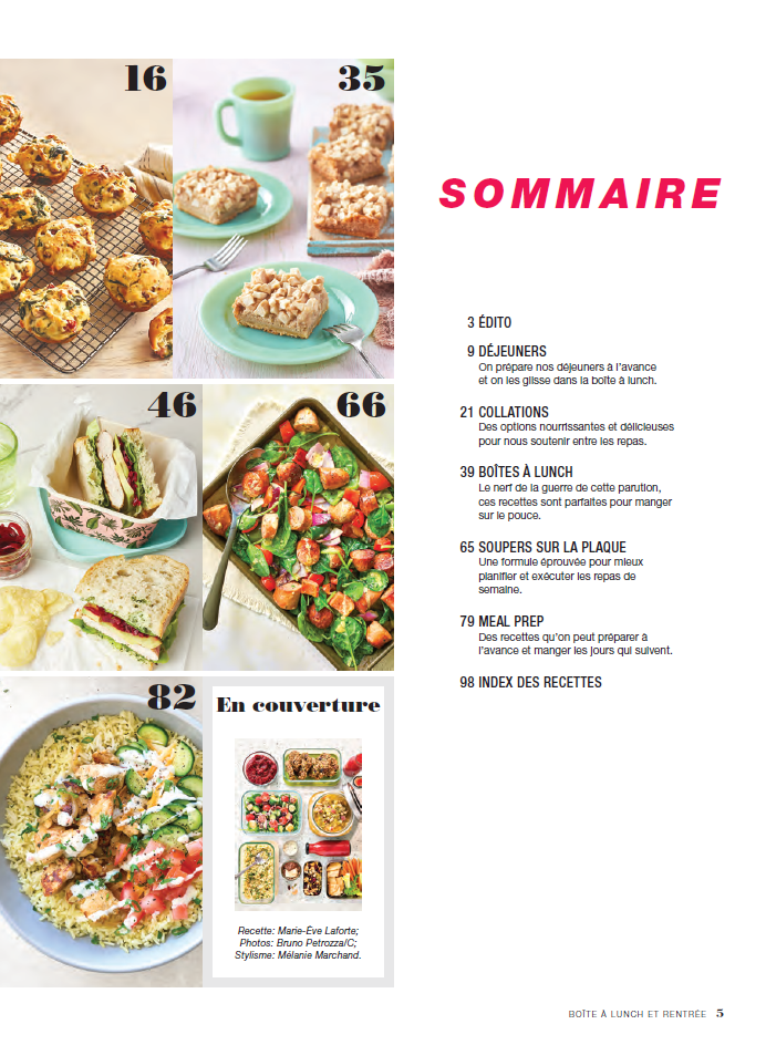 Vol.41 No.01 | Boîte à lunch et rentrée