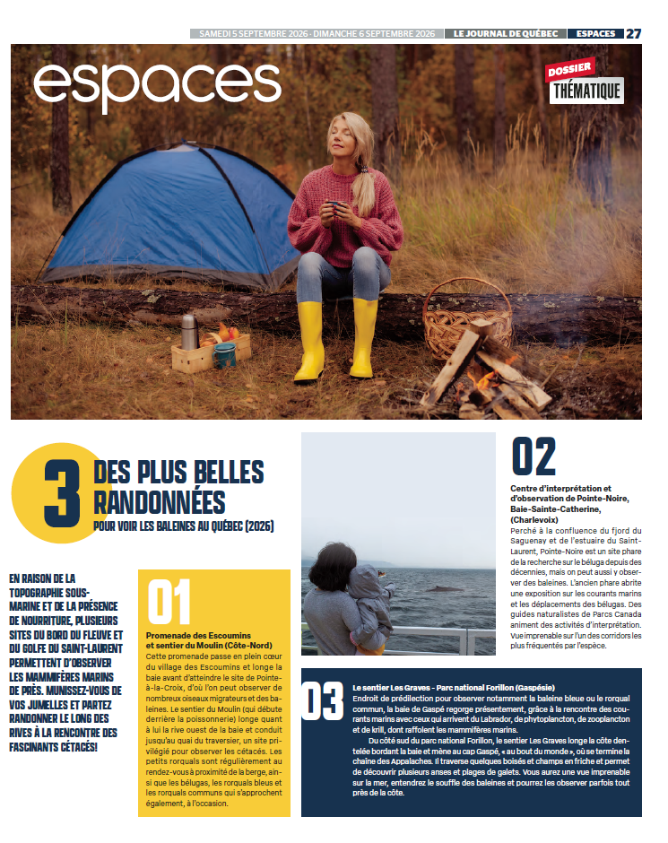 Espaces | 5 septembre 2026 | Le Journal de Québec