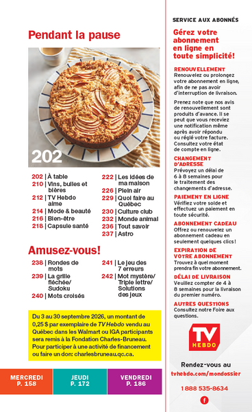 Vol.67 No.40 | 26 septembre au 2 octobre 2026
