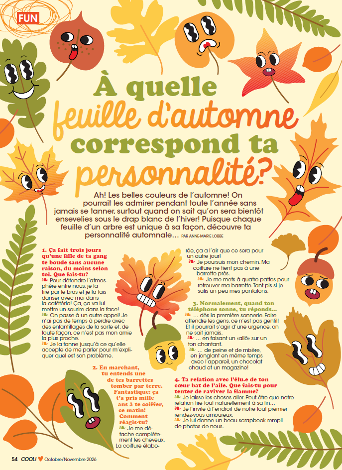 Abonnement au magazine Cool!