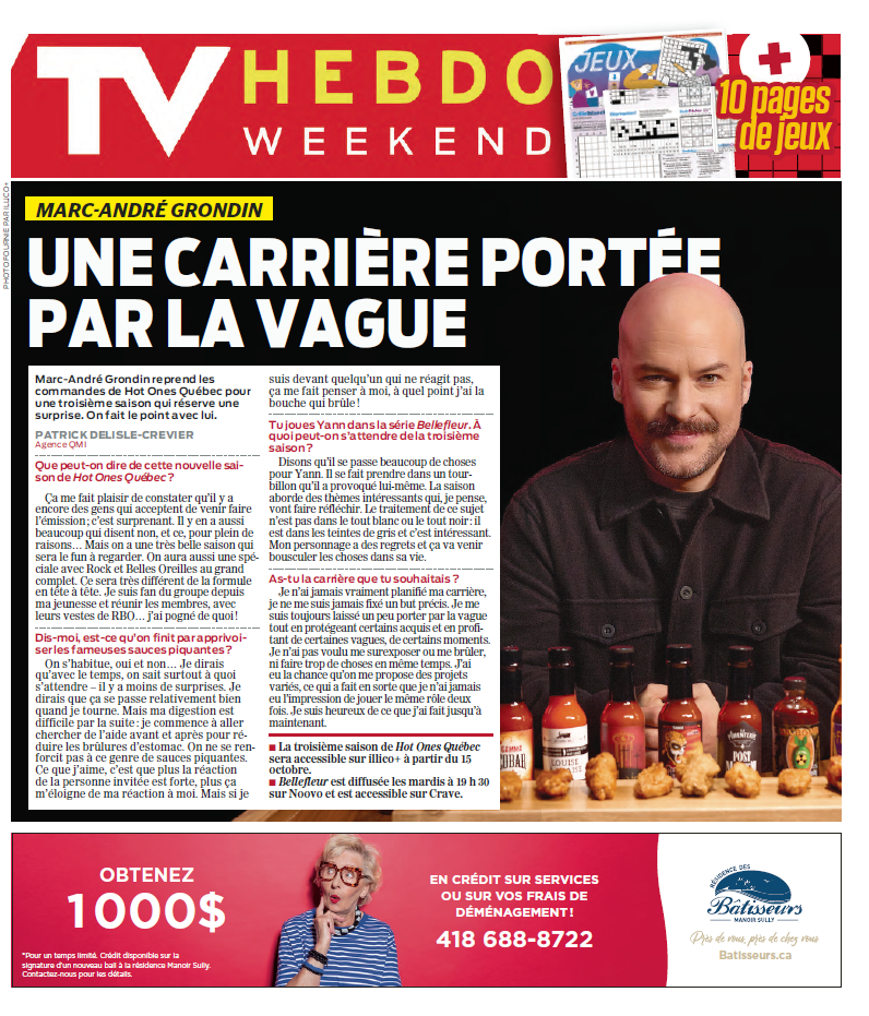 TV Hebdo | 3 octobre 2026 | Le Journal de Québec