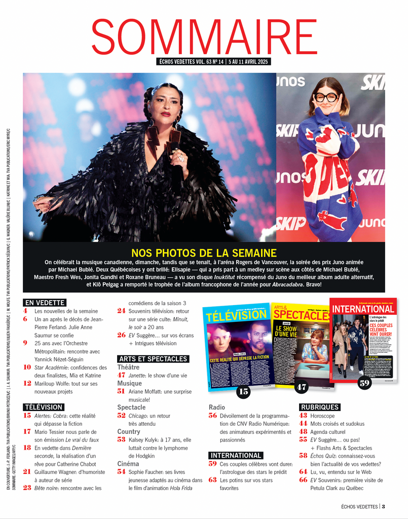 Vol.63 no.14 | 5 au 11 avril 2025