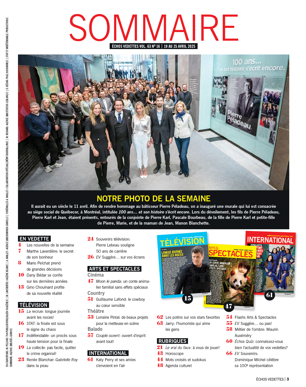 Vol.63 no.16 | 19 au 25 avril 2025