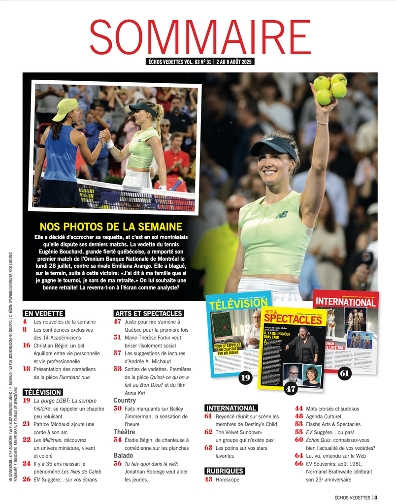 Vol.63 no.31 | 2 au 8 août 2025