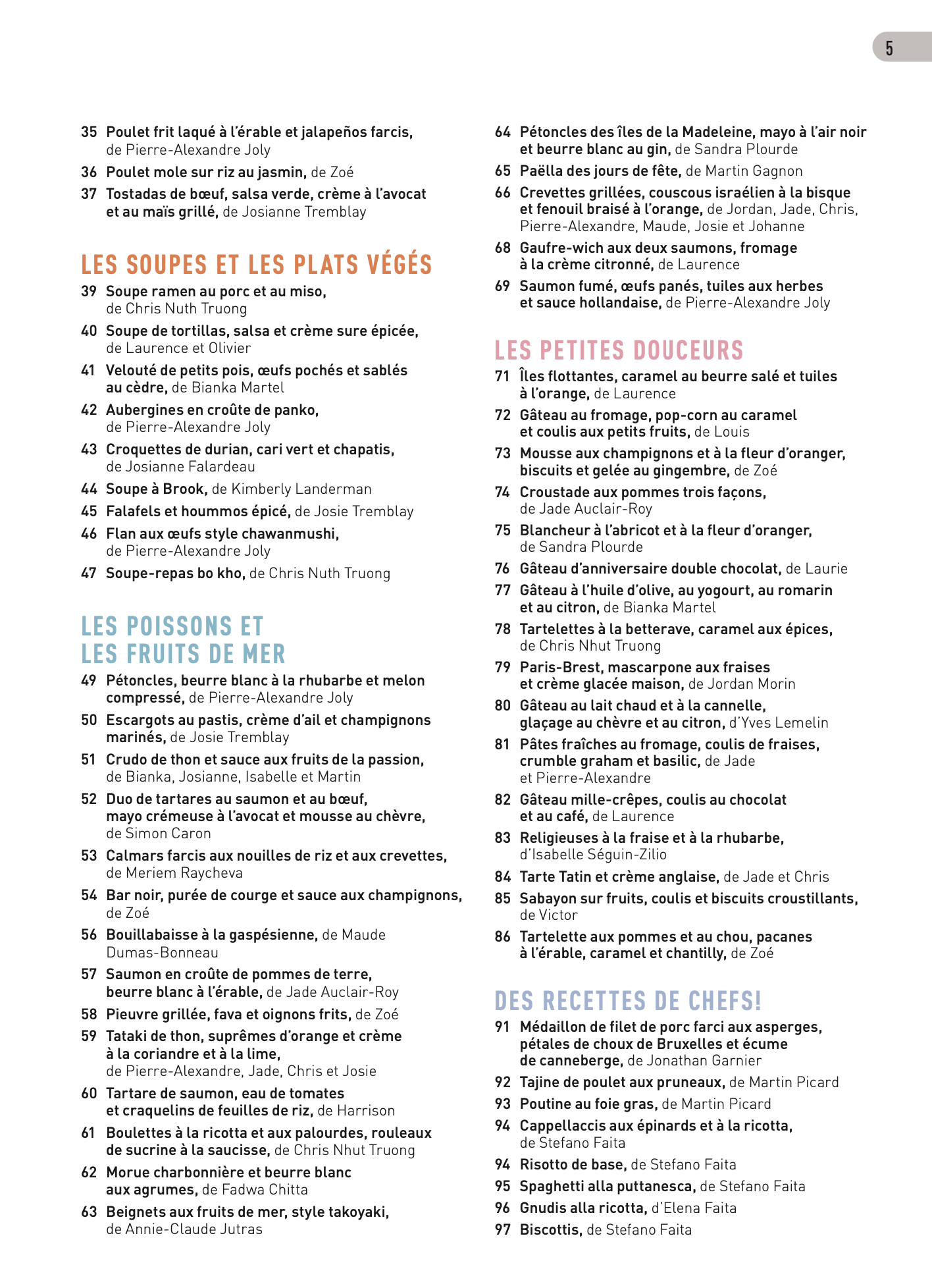 No.35 | 75 Meilleures Recettes de MasterChef Québec
