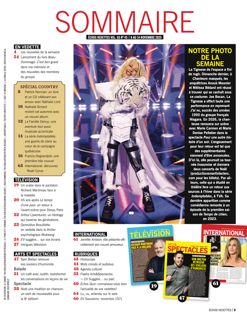 Vol.63 no.45 | 8 au 14 Novembre 2025