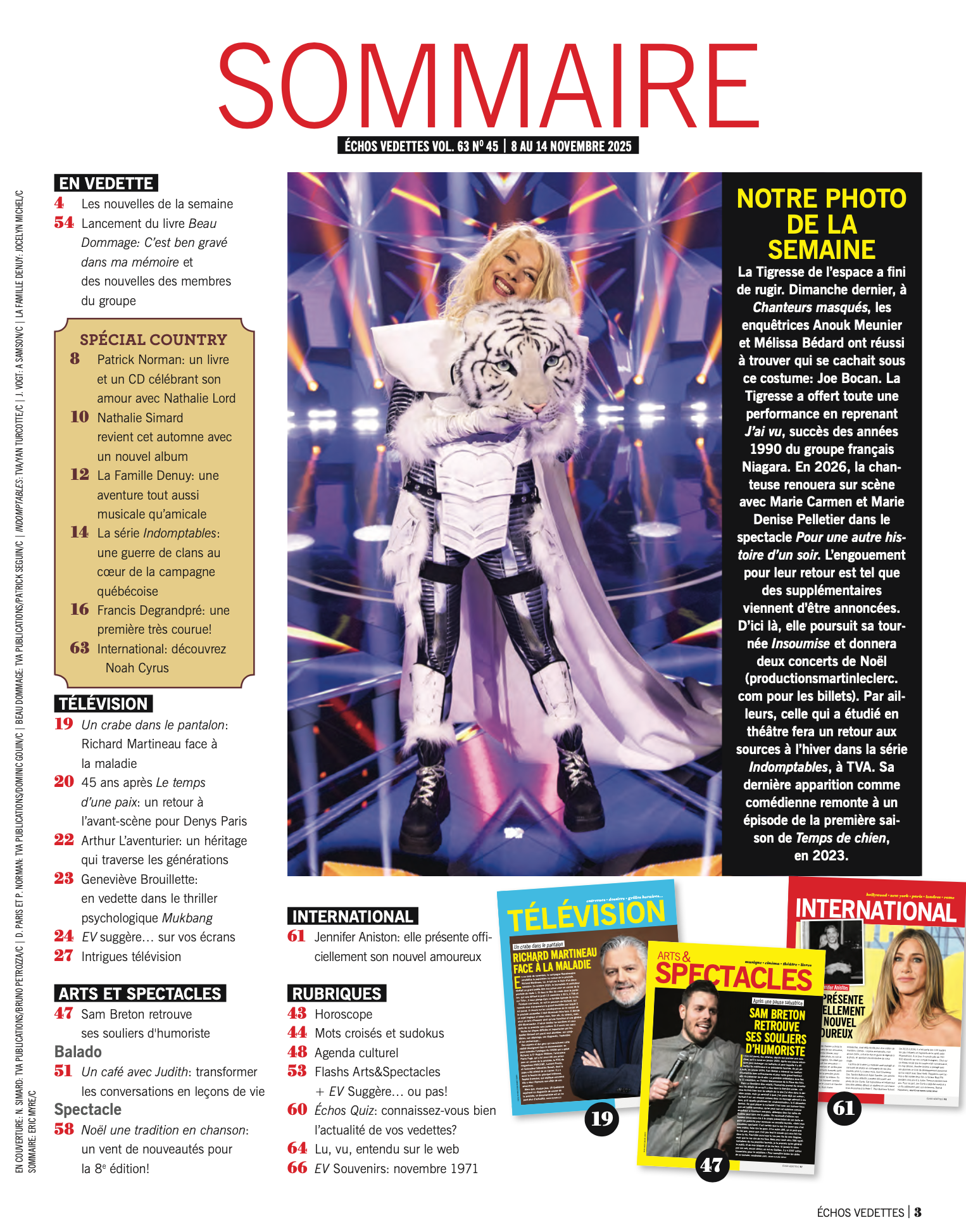 Vol.63 no.45 | 8 au 14 Novembre 2025