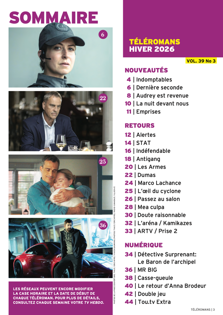Vol.39 no.03 | Téléromans | Hiver 2026