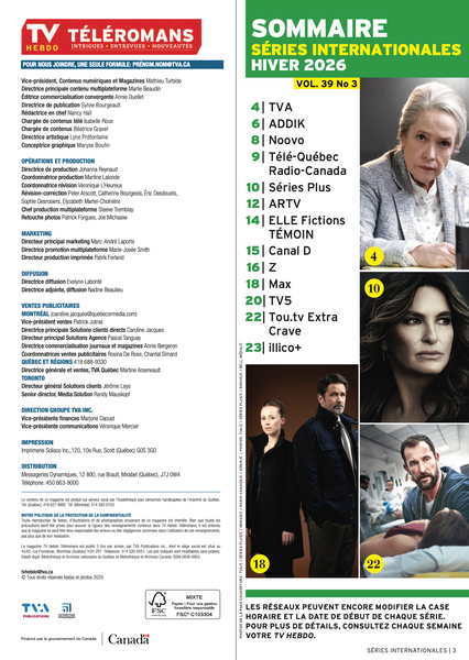 Vol.39 no.03 | Téléromans | Hiver 2026