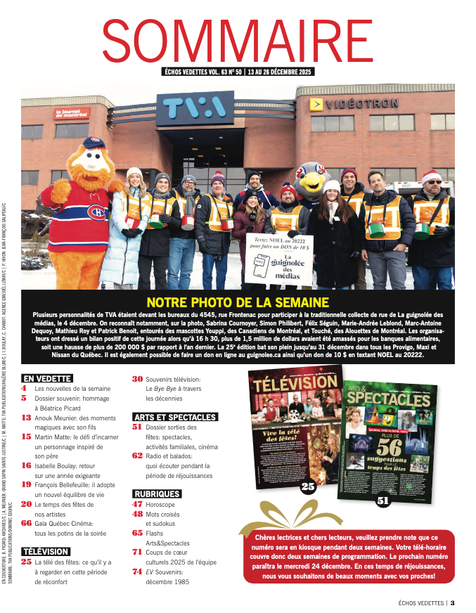 Vol.63 no.50 | 13 au 26 Décembre 2025