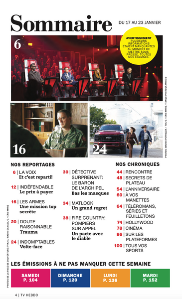 Vol.67 No.04 | 17 au 23 Janvier 2026