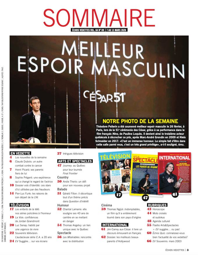 Vol.64 no.09 | 7 au 13 mars 2026