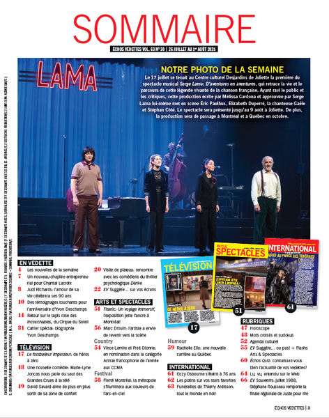 Vol.63 no.30 | 26 juillet au 1 août 2025