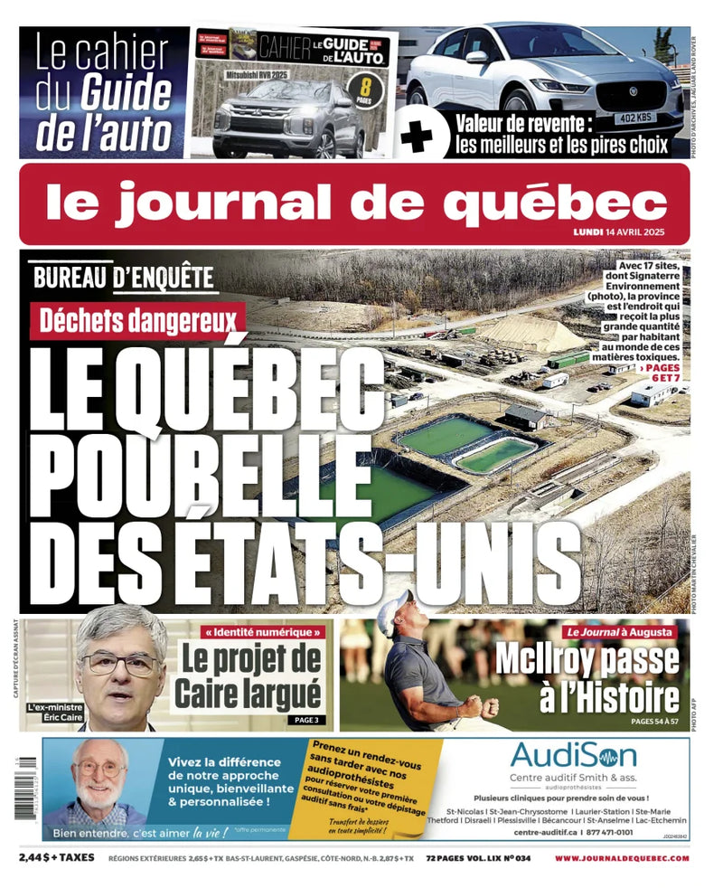 Abonnement au Journal de Québec