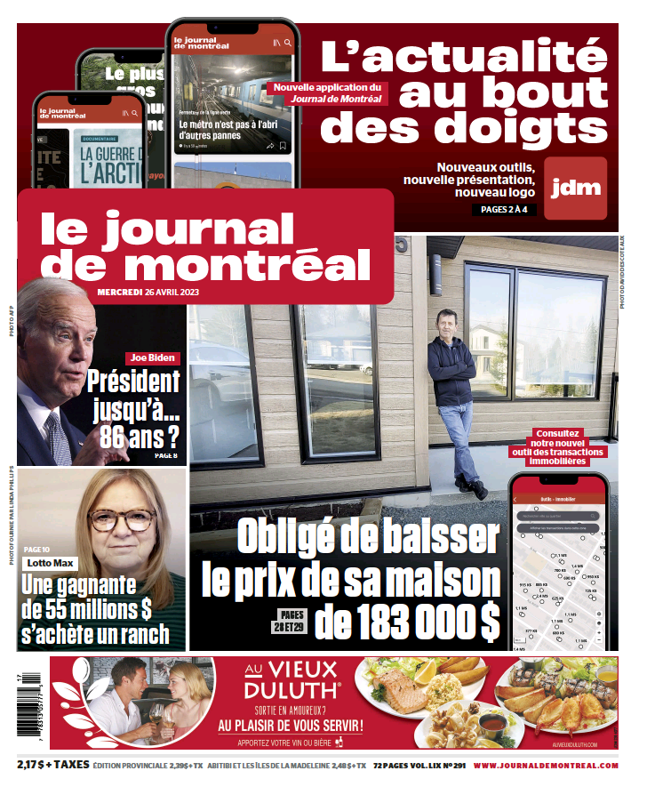 Abonnement au Journal de Montréal