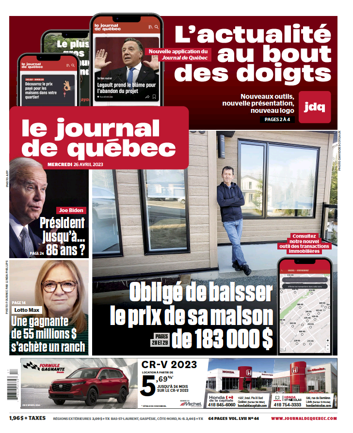 Abonnement au Journal de Québec