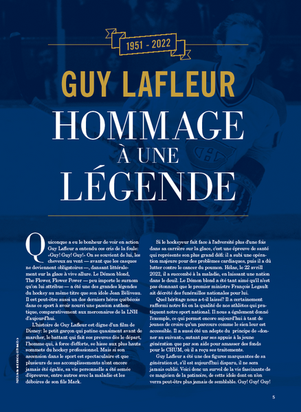 No.18 | Hommage Guy Lafleur