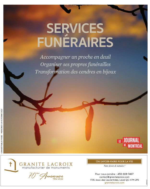 Services Funéraires | Le Journal de Montréal